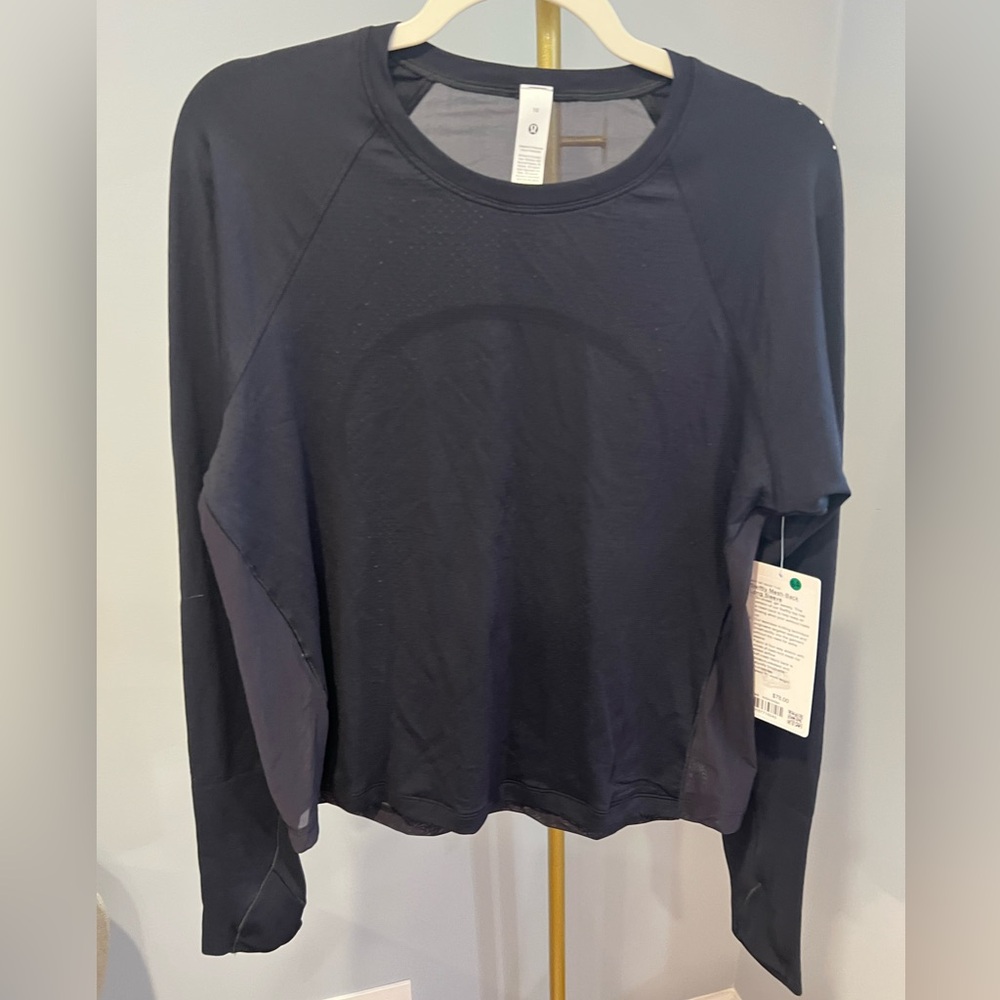 NWT SWIFTLY MESH-BACK LONG SLEEVE